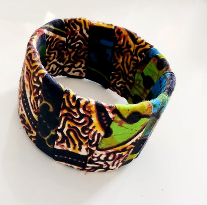 Bracelet/manchette en wax "Gül"