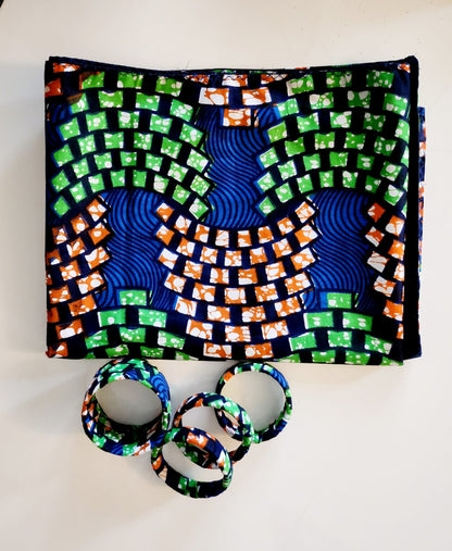 Echarpe + bracelets "Jiah"
